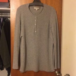 White + Warren cashmere grey sweater